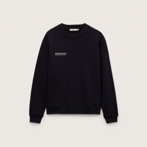Pangaia Mens Midweight Sweatshirt—Black