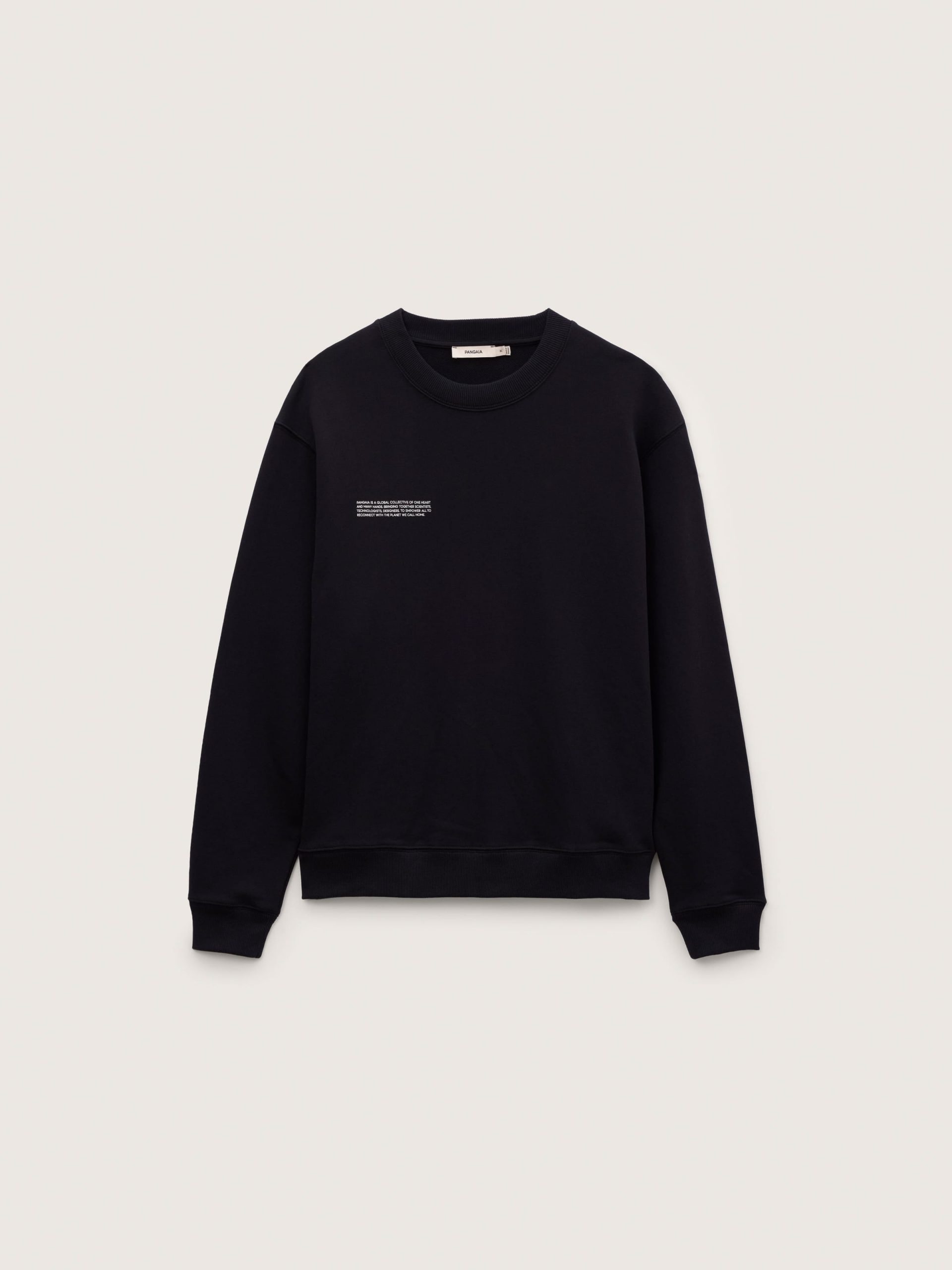 Pangaia Mens Midweight Sweatshirt—Black