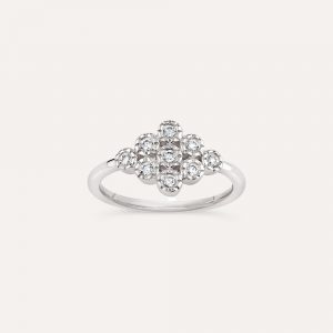 Dinny Hall Forget Me Knot Lab-Grown Diamond Cluster Pinky Ring