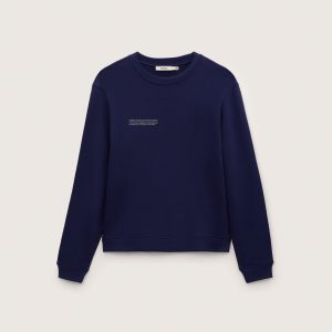 Pangaia Womens Midweight Sweatshirt—Ocean Navy