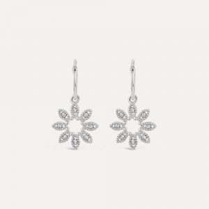 Dinny Hall Jasmine Flower Diamond Drop Earrings