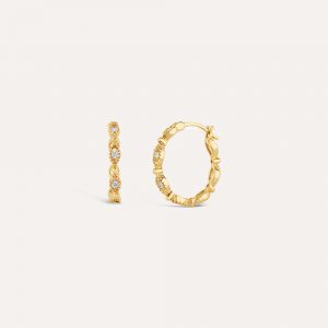 Dinny Hall Jasmine Diamond Click Hoop Earrings