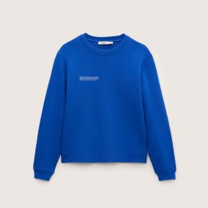 Pangaia Womens Midweight Sweatshirt—Gaia Blue