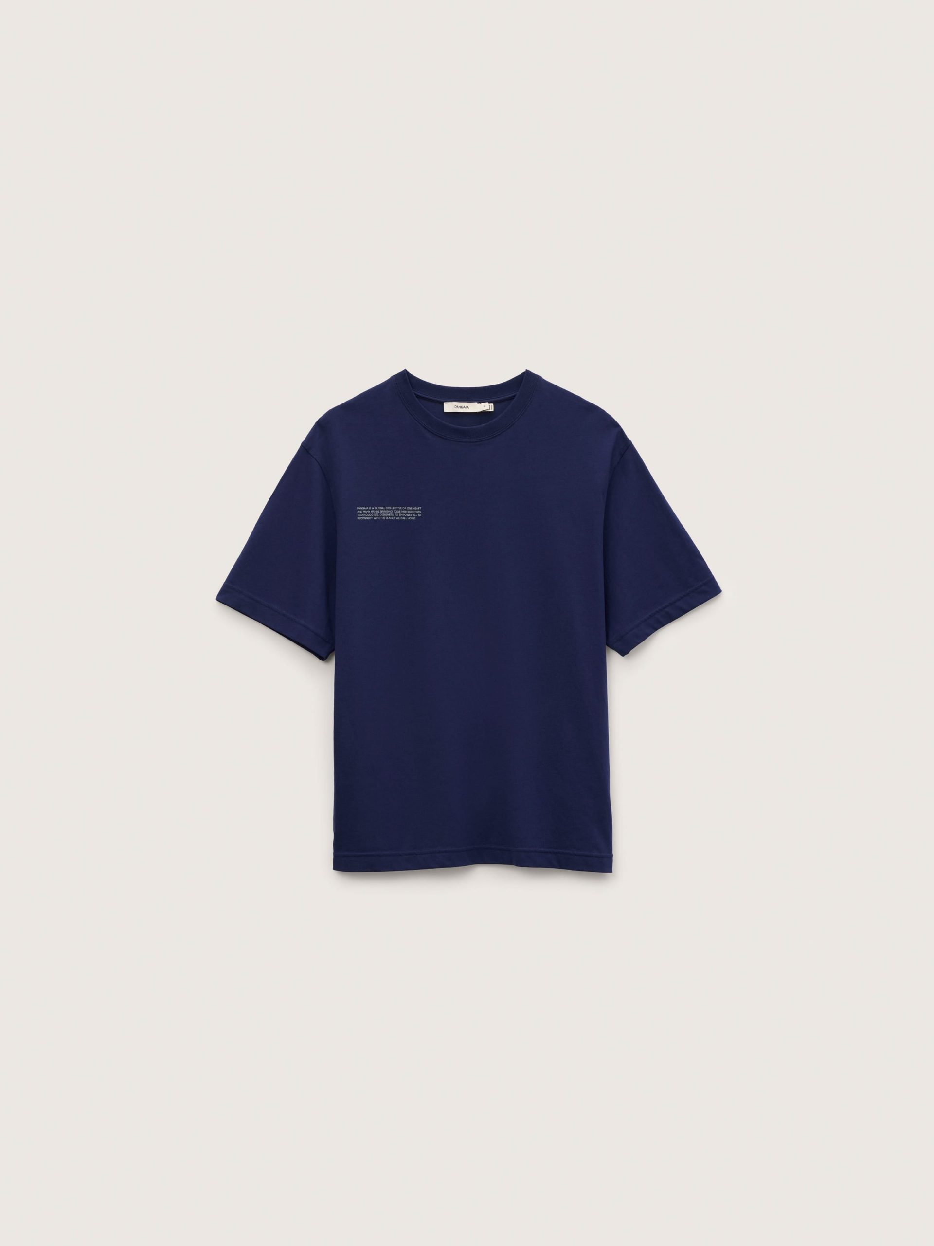Pangaia Mens Midweight T-Shirt—Ocean Navy