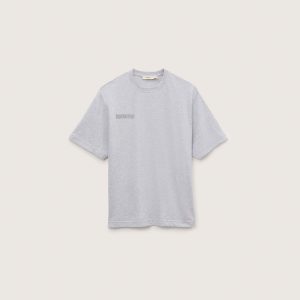 Pangaia Mens Midweight T-Shirt—Grey Marl