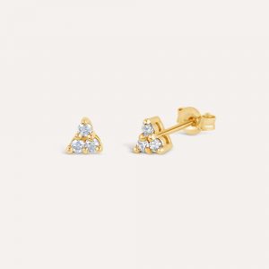 Dinny Hall Shuga Trillion Diamond Stud Earrings