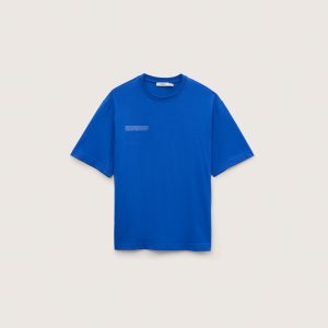 Pangaia Mens Midweight T-Shirt—Gaia Blue