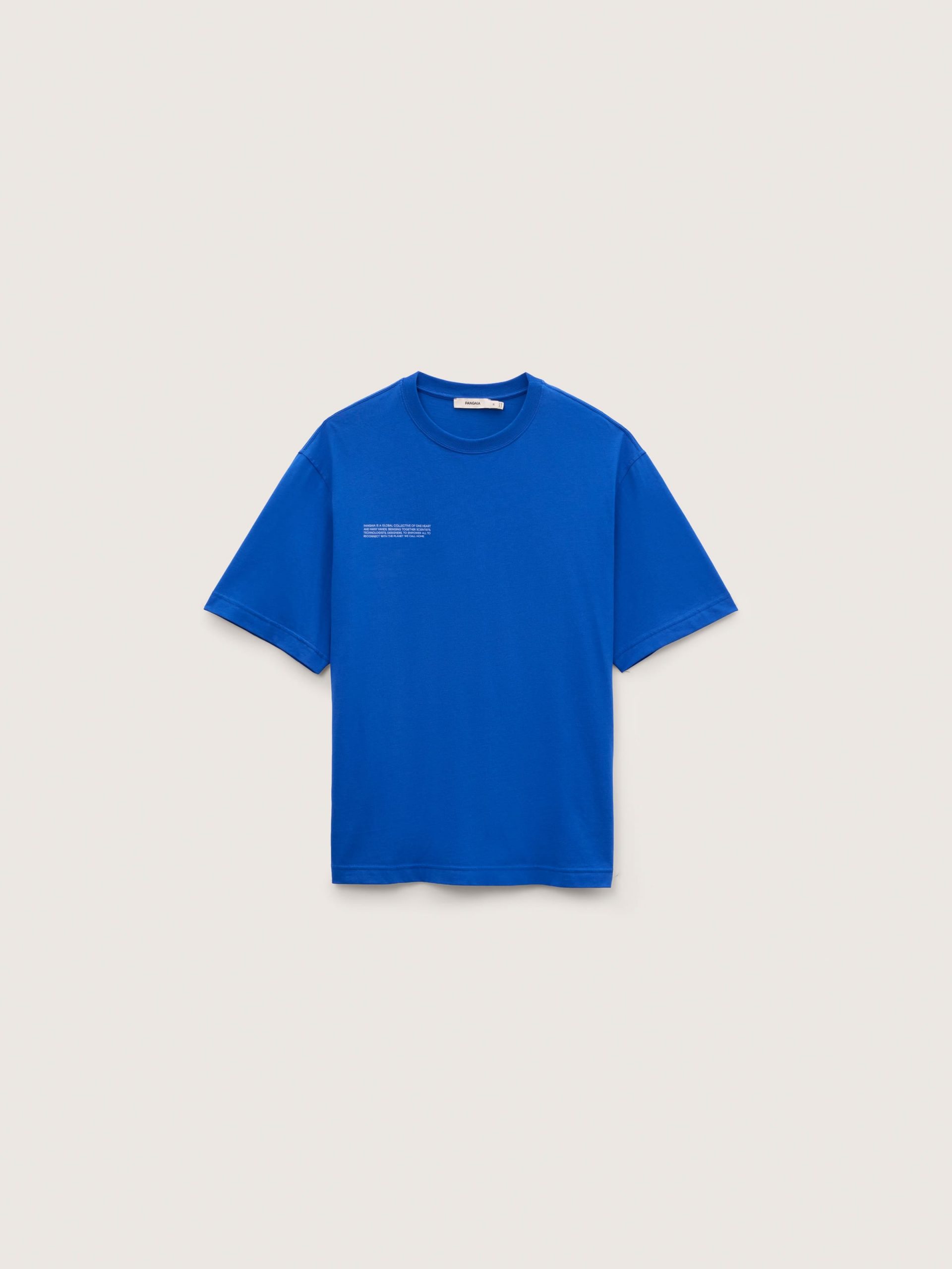 Pangaia Mens Midweight T-Shirt—Gaia Blue