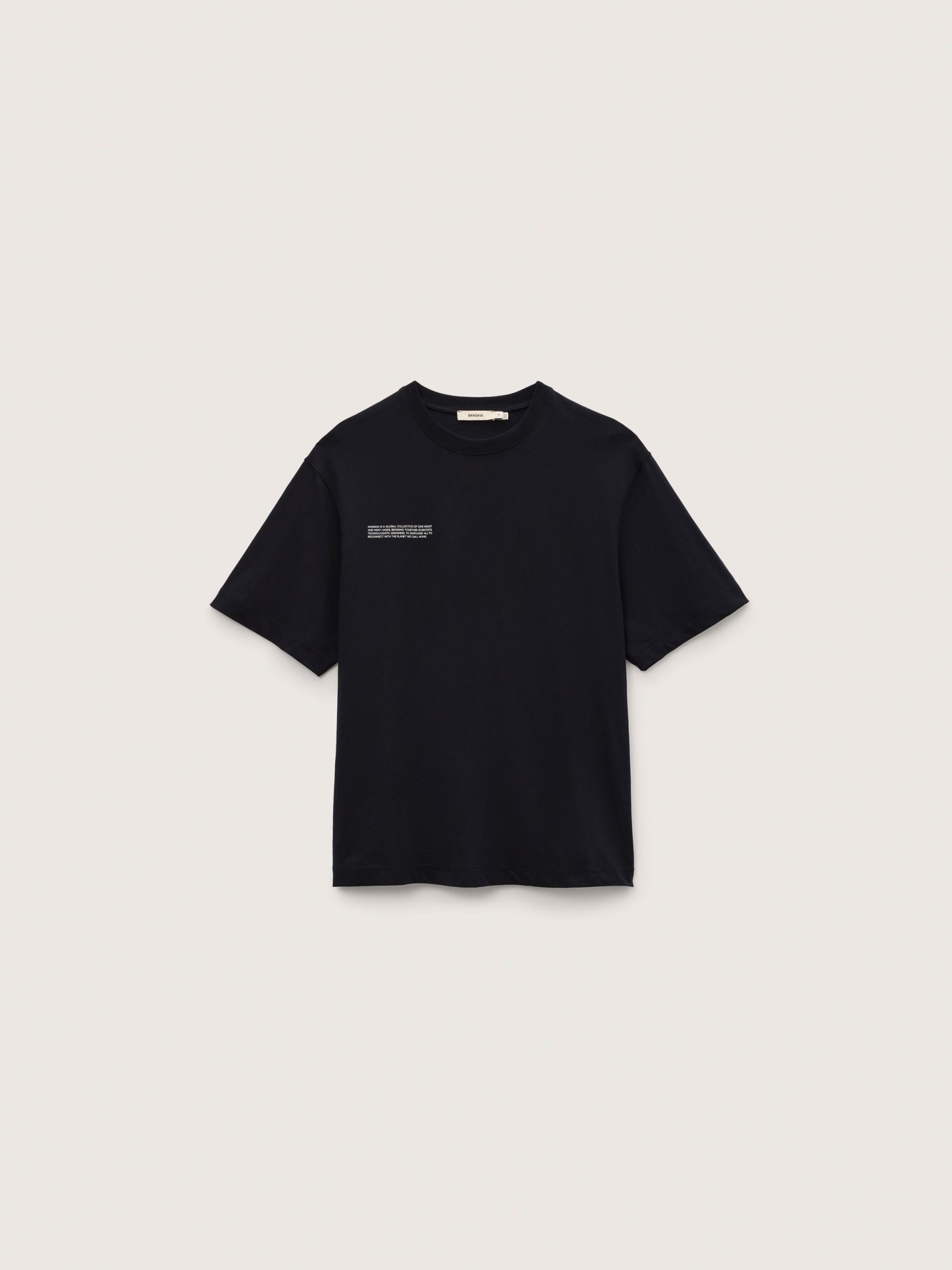 Pangaia Mens Midweight T-Shirt—Black