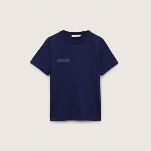 Pangaia Womens Midweight T-Shirt—Ocean Navy