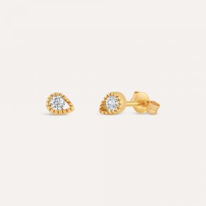Dinny Hall Jasmine Lab-Grown Diamond Teardrop Stud Earrings
