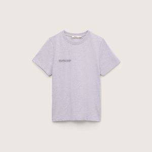 Pangaia Womens Midweight T-Shirt—Grey Marl