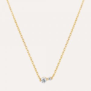 Dinny Hall Shuga Double Diamond Pendant Necklace