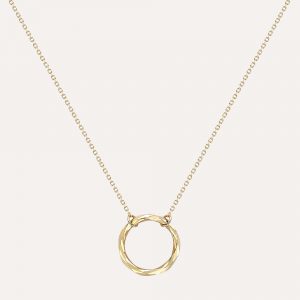 Dinny Hall Diamond Cut Facet Ring Pendant Necklace