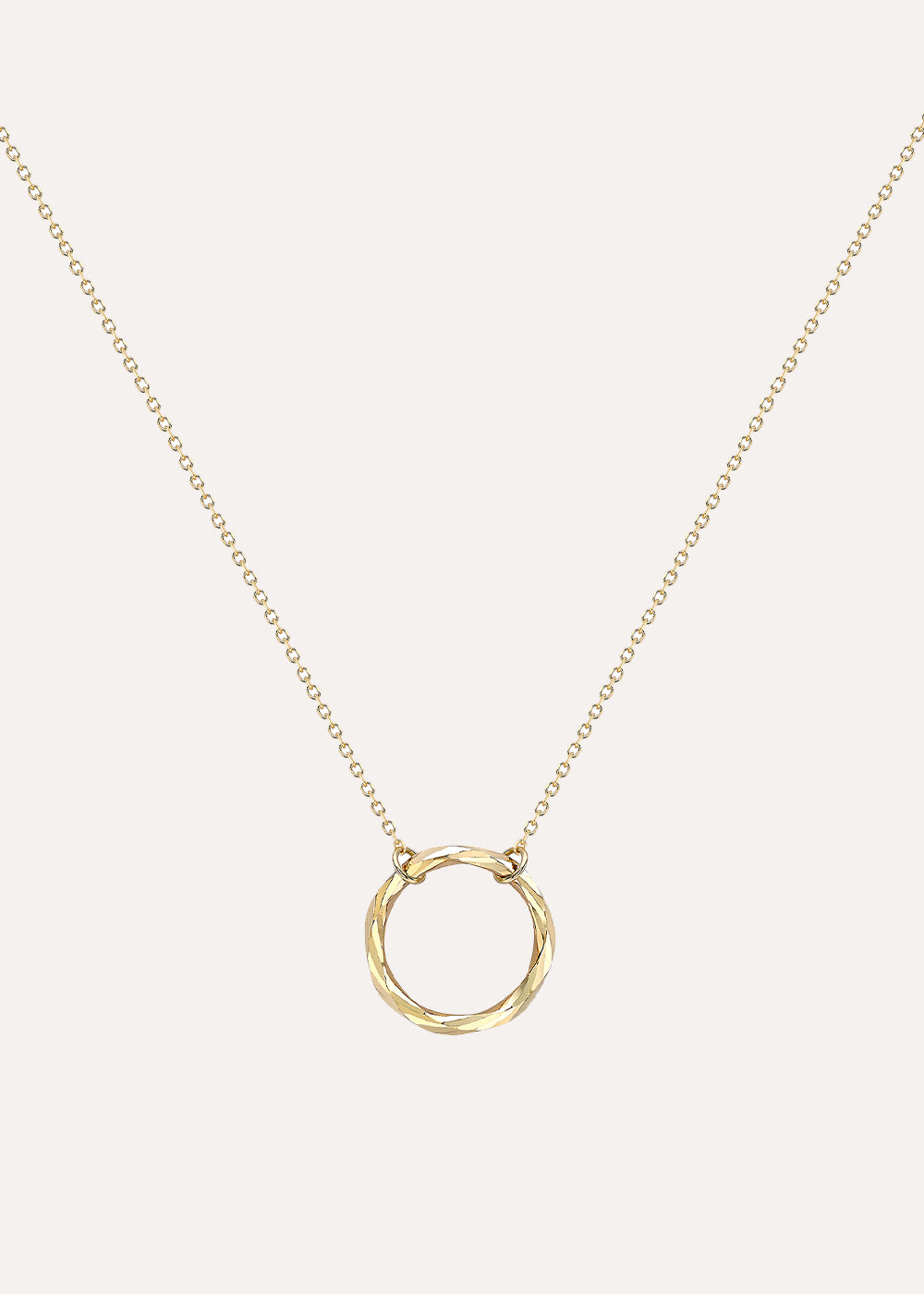 Dinny Hall Diamond Cut Facet Ring Pendant Necklace