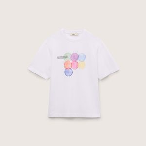 Pangaia Mens Midweight T-Shirt Seven Circles—White