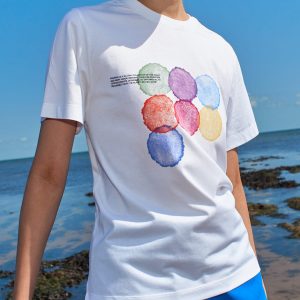 Pangaia Womens Midweight T-Shirt Seven Circles—White