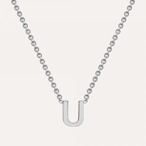 Dinny Hall U Initial Necklace