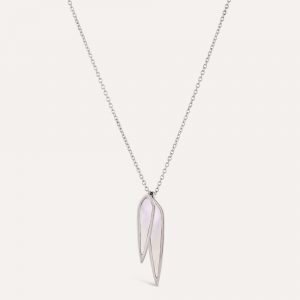 Dinny Hall Double Pearl Petal Pendant Necklace
