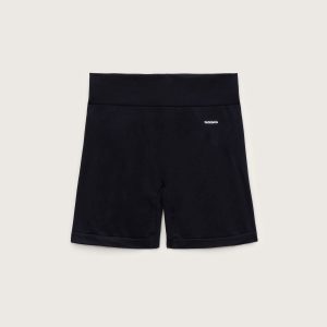 Pangaia Womens Bio-Based Cycle Shorts—Black