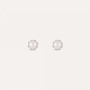 Dinny Hall Gem-Drop Freshwater Pearl Stud Earrings