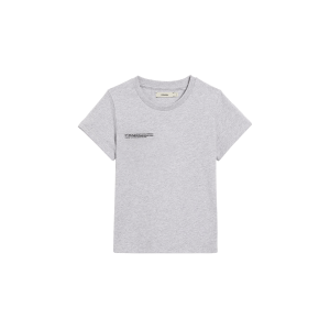 Pangaia Kids' 365 Midweight T-shirt—grey marl