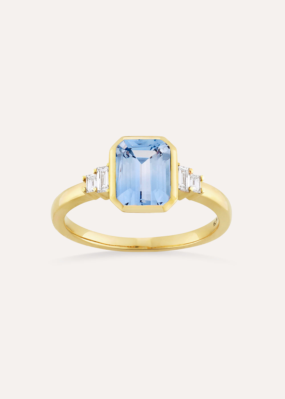 Dinny Hall Mila Light Blue Sapphire & Diamond Ring