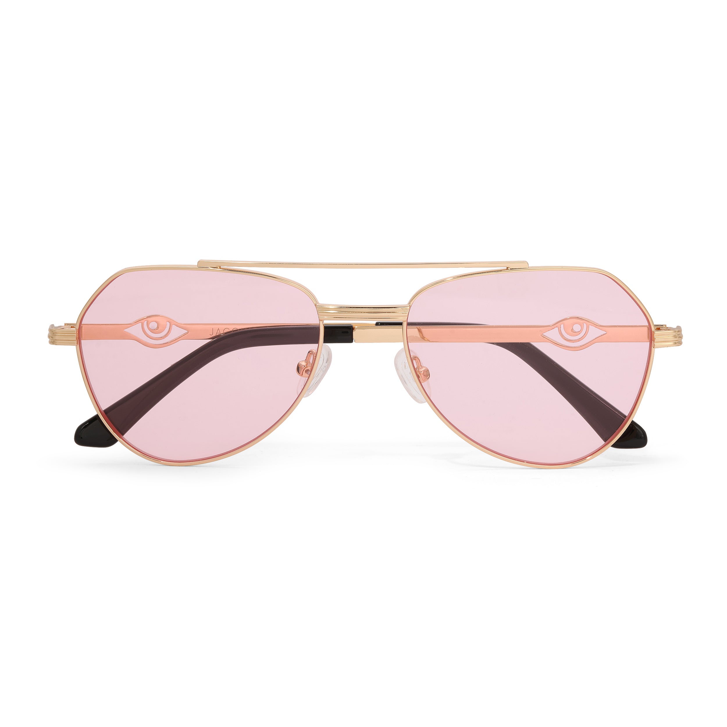 Jacquie Aiche Sacred Gaze Aviator Pink Tourmaline Sunglasses