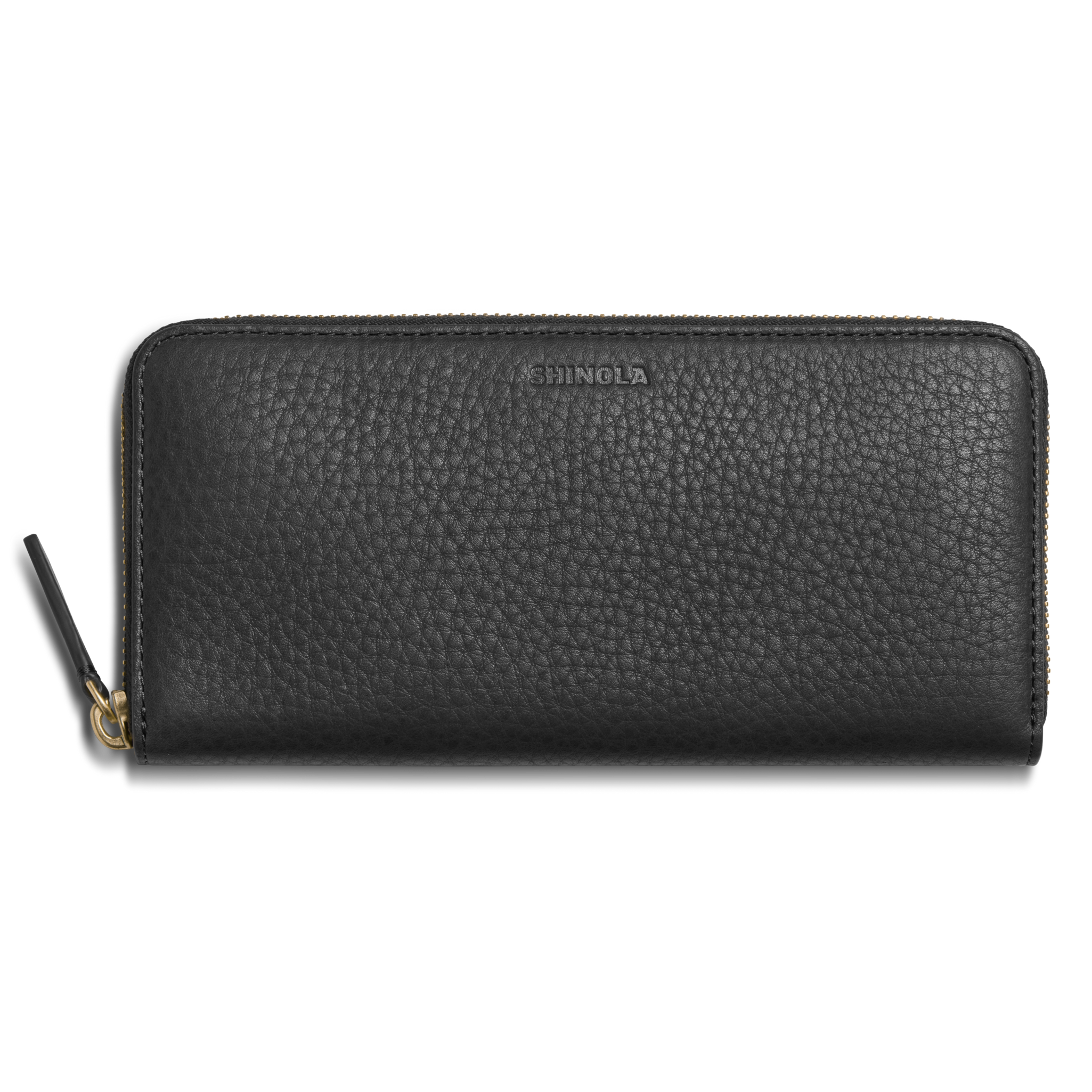 Shinola Continental Zip Wallet - Black