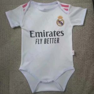 E Jerseys Real Madrid Home Baby Shirt 20/21 ( Size : 6 to 36 months)