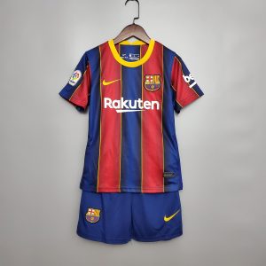 E Jerseys FC Barcelona Home Kids Shirt 20/21