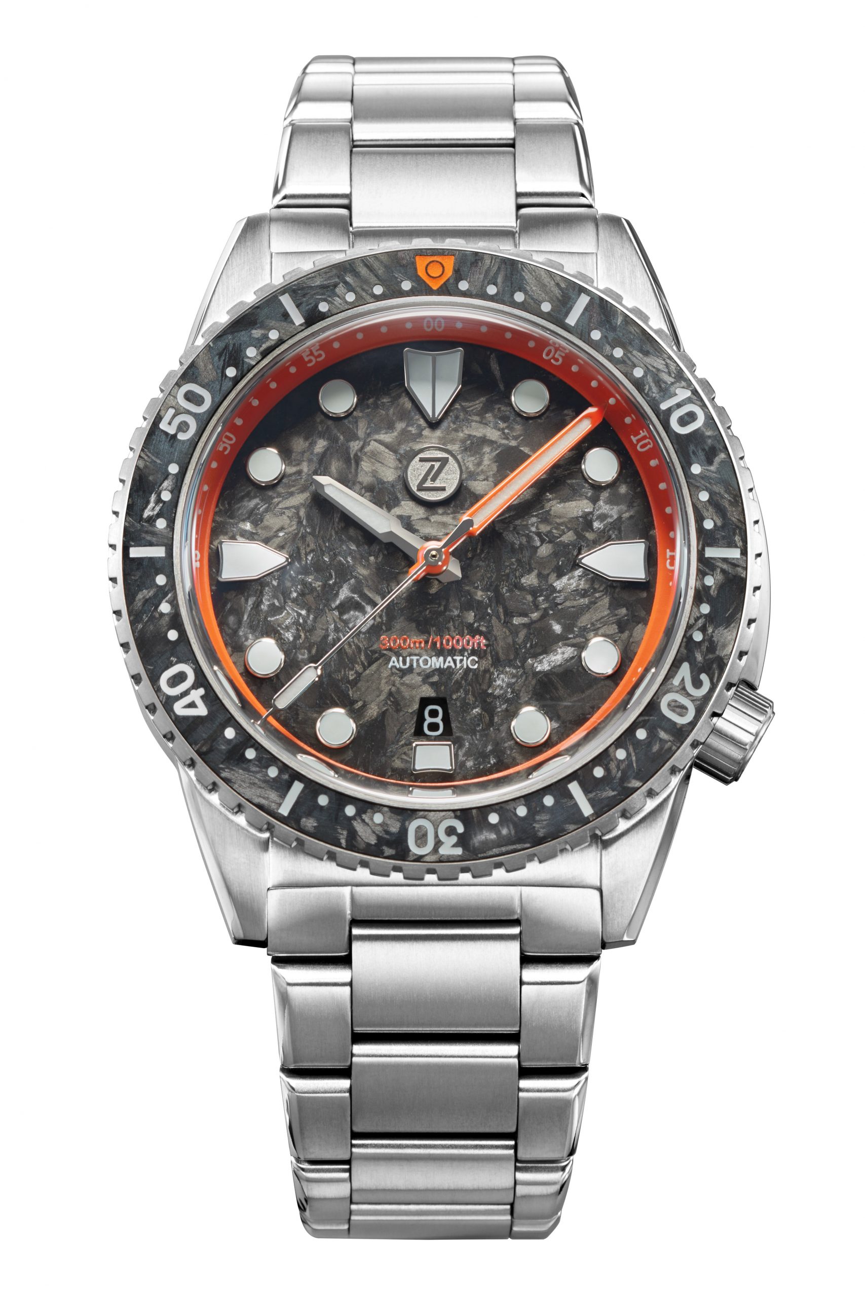 Zelos Great White 43mm Ti 'Carbon'