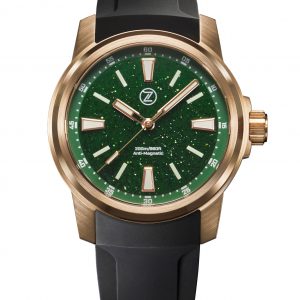 Zelos Aurora Field 38mm Br 'Green Aventurine'