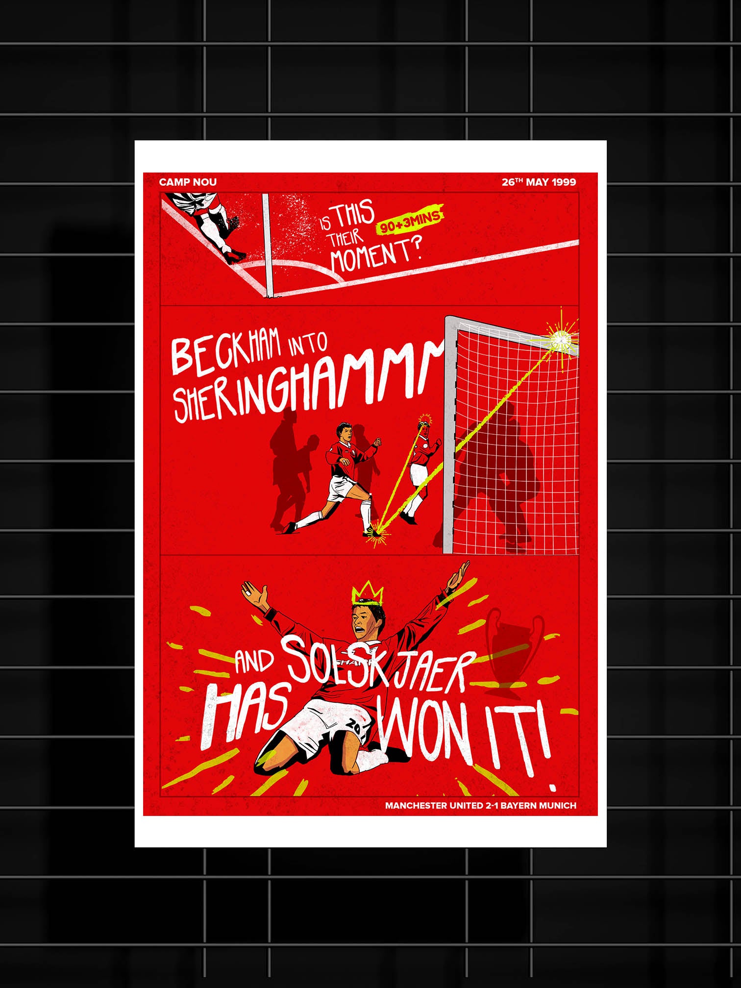 Shop Football And Solskjaer Has Won It - Poster