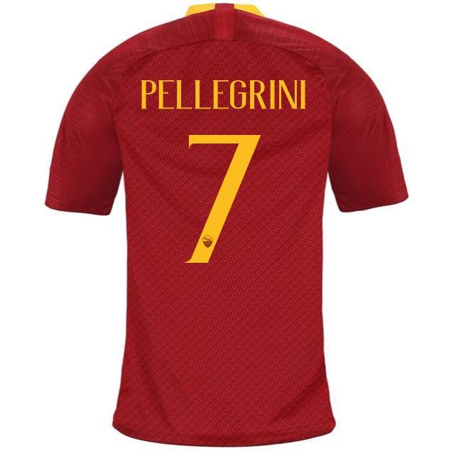 Soccer Jersey Club AS Roma Pellegrini Home Jersey 2018/19