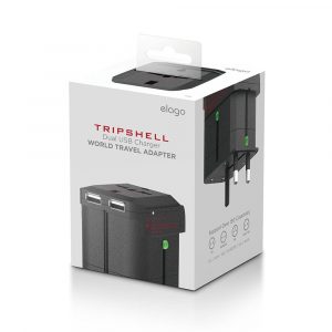 elago Tripshell World Travel Adapter & Dual USB Adapter