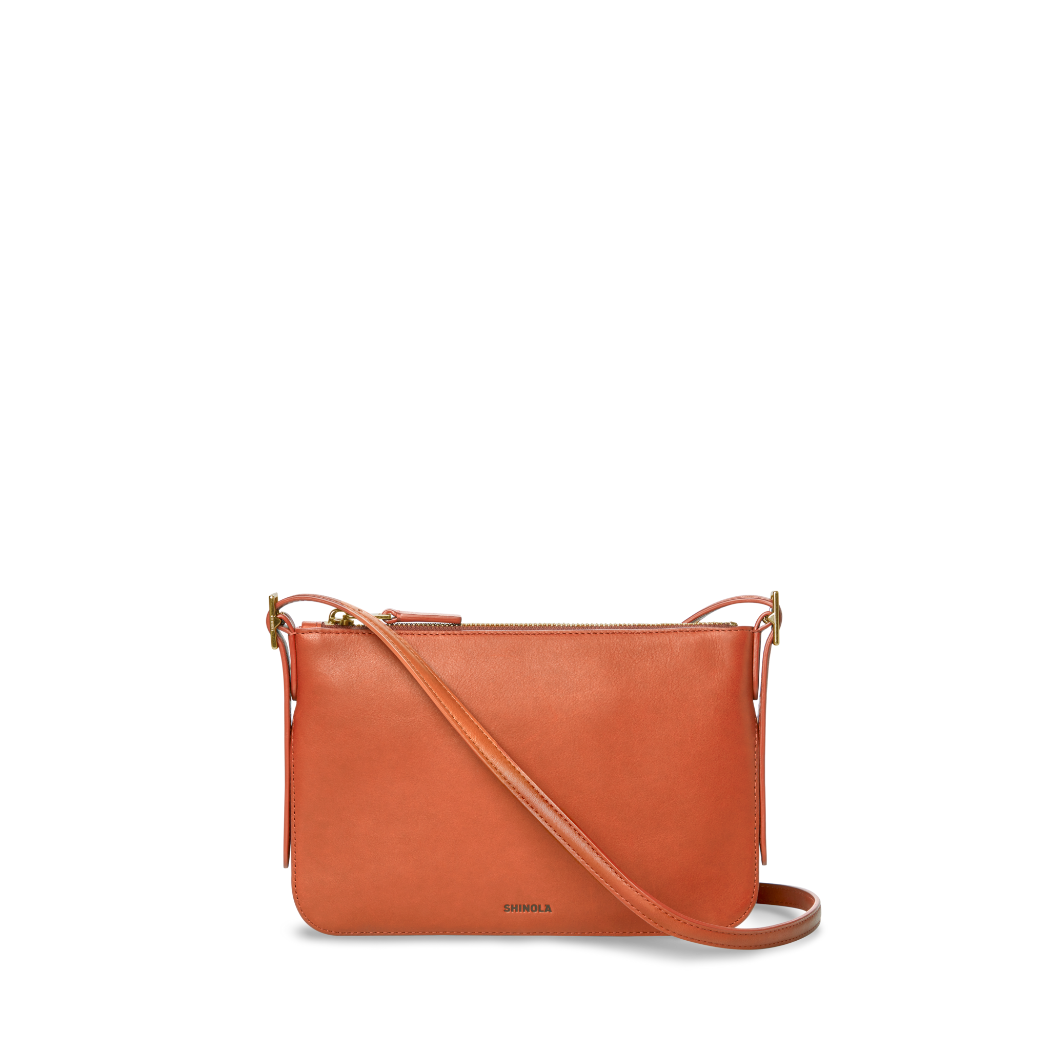 Shinola Small Bixby Crossbody - Rust