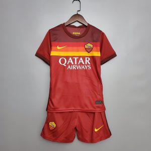 E Jerseys AS Roma Home Kids Shirt + Pant 20/21