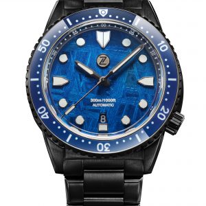 Zelos Great White 43mm DLC 'Blue Meteorite'