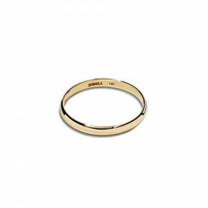 Shinola 2mm Round Yellow Gold Band