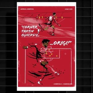 Shop Football Corner Taken Quickly - Poster