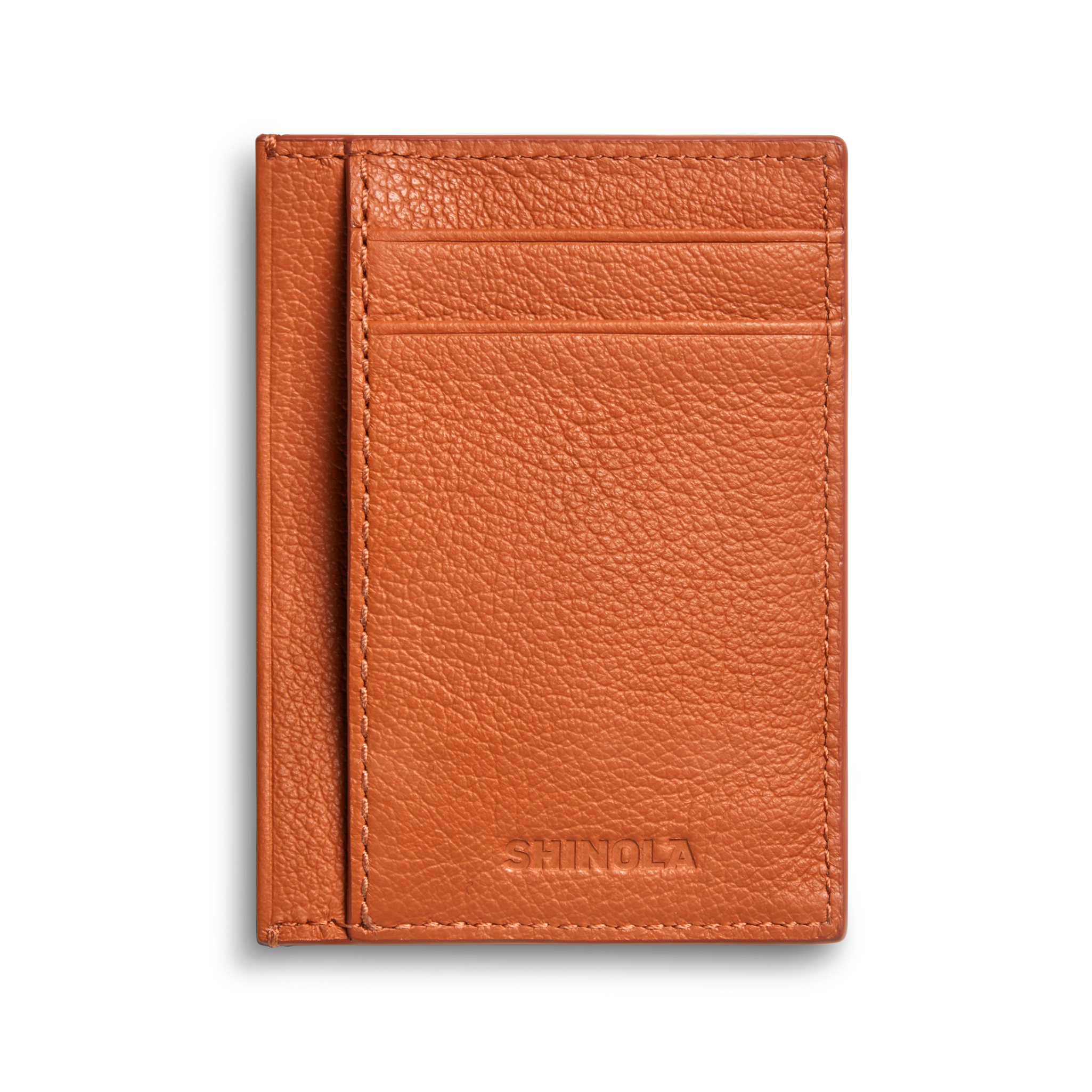 Shinola Canfield ID Card Holder - Rust
