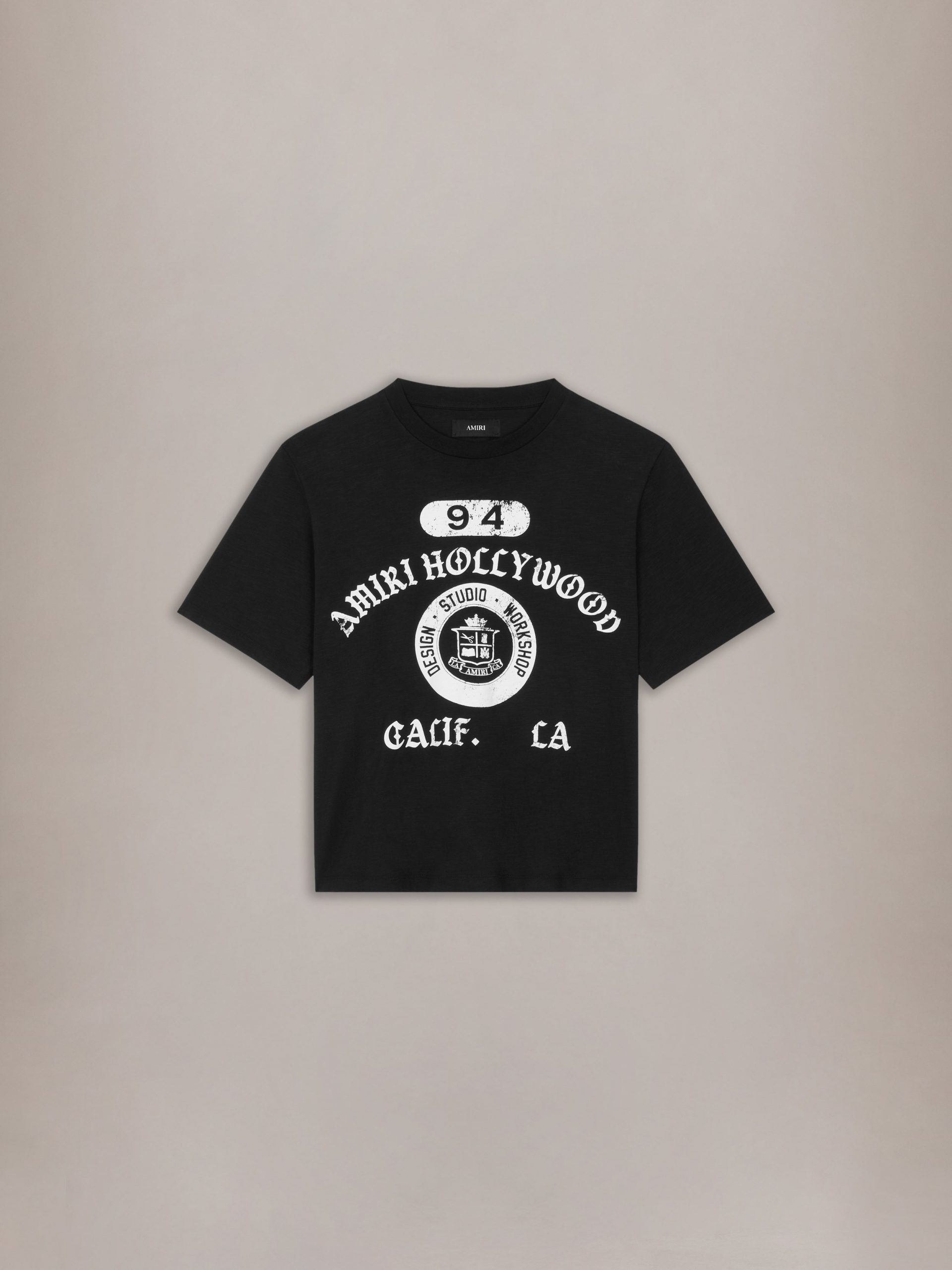AMIRI COLLEGIATE BOX TEE - Black