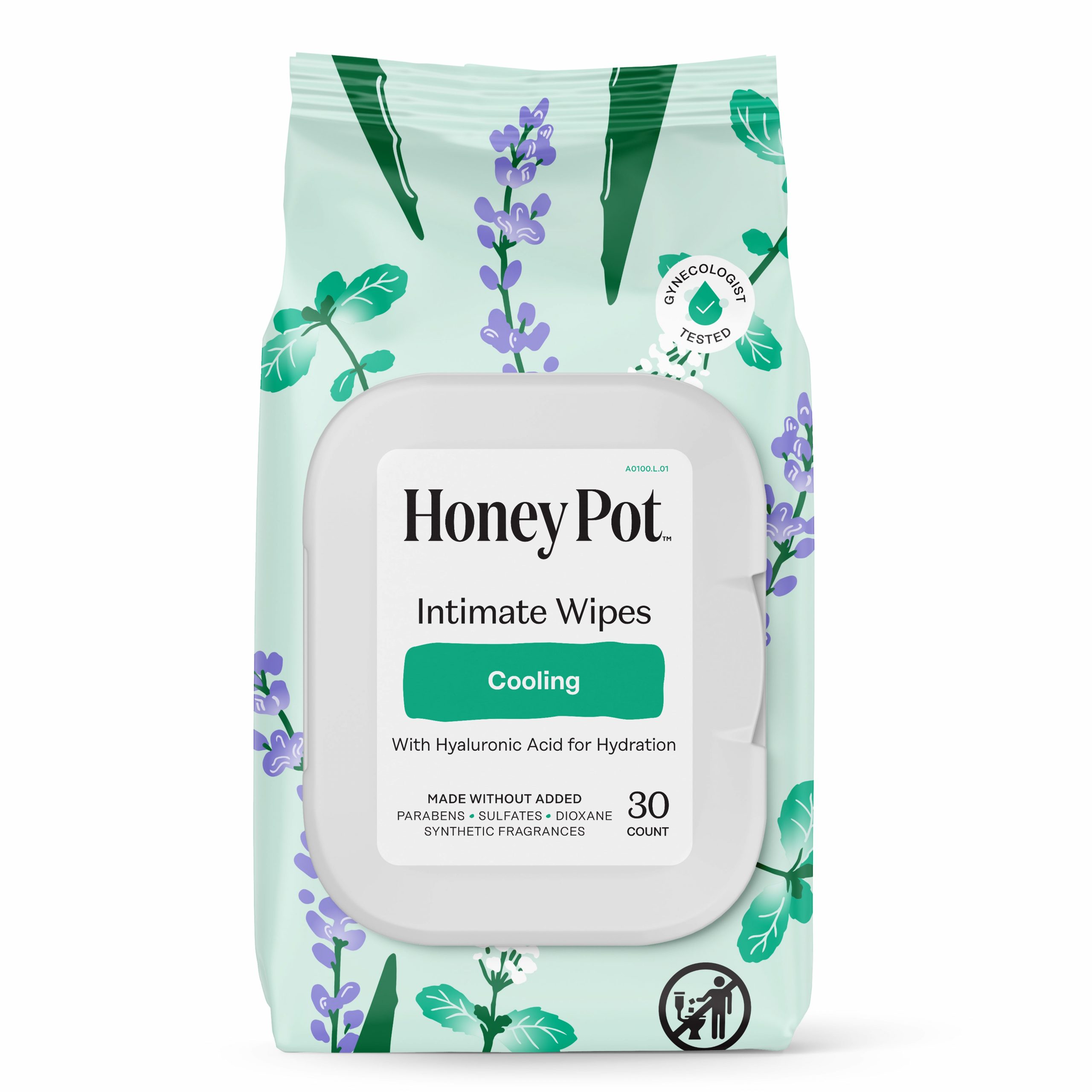 Grove Cooling Intimate Wipes - Herbal Infusion
