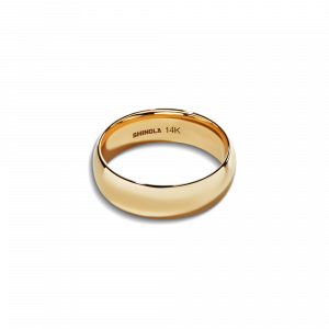 Shinola 6mm Round Yellow Gold Band