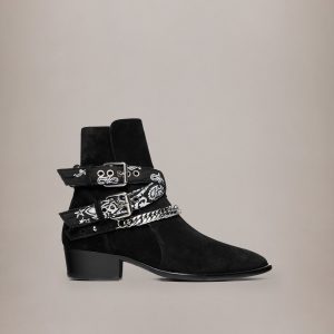 Amiri BANDANA BUCKLE BOOT - BLACK