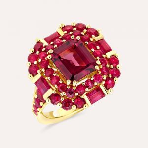 Dinny Hall Carmen Rhodolite, Garnet & Ruby Ring