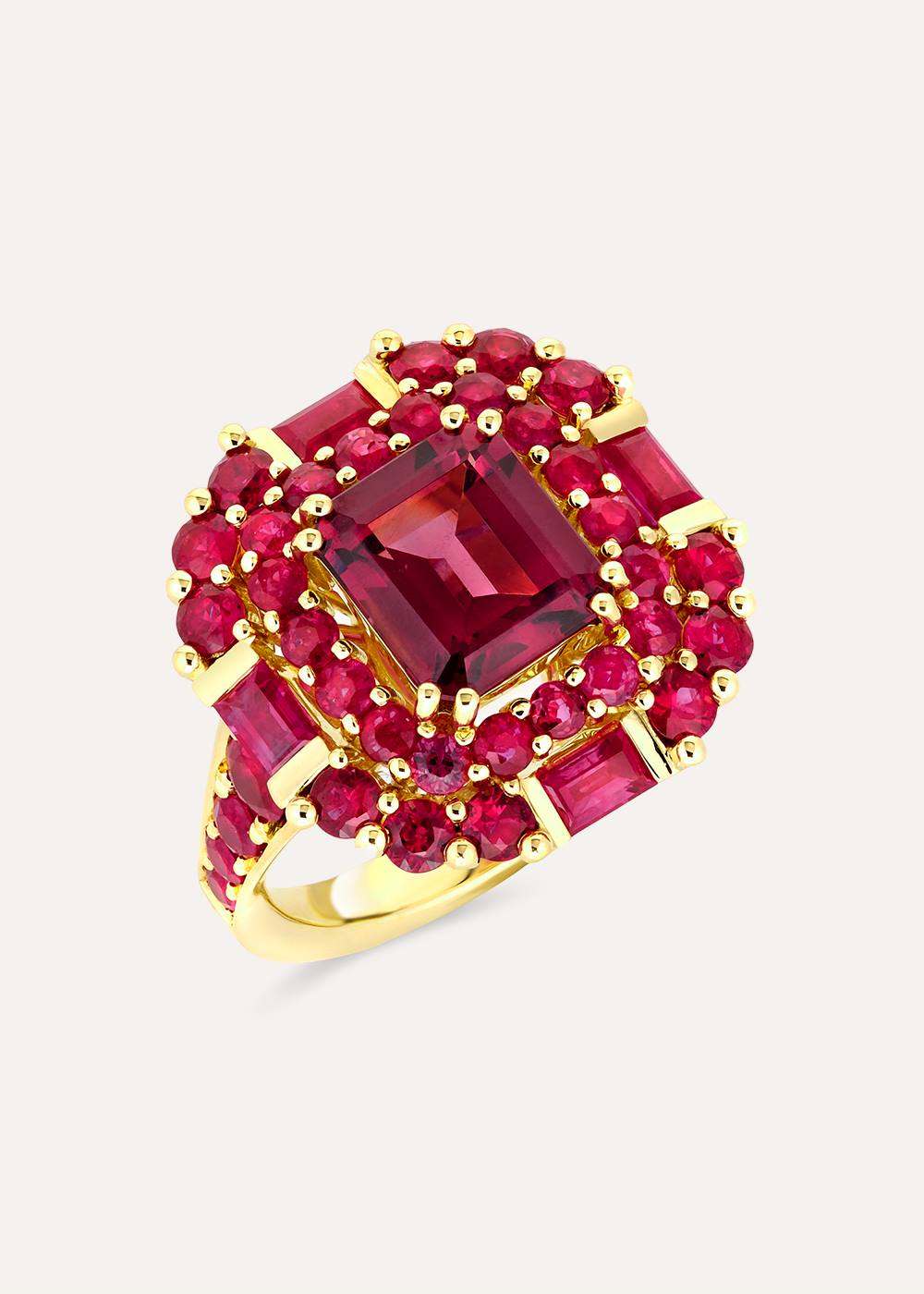 Dinny Hall Carmen Rhodolite, Garnet & Ruby Ring