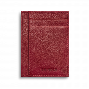 Shinola Canfield ID Card Holder - Ruby