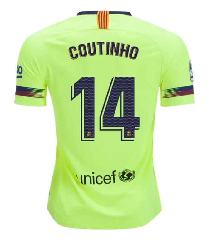 Soccer Jersey Club Barcelona Coutinho Away Jersey 2018/19